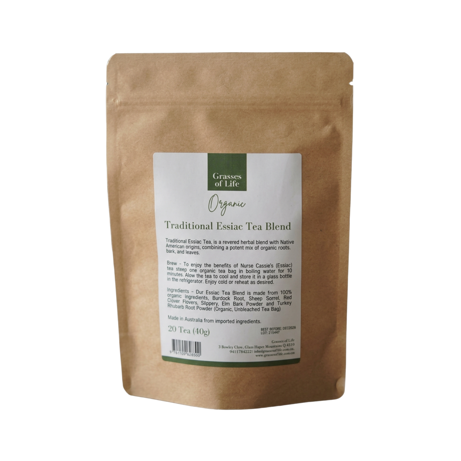 Traditional Organic Essiac Tea (20 Tea Bags)