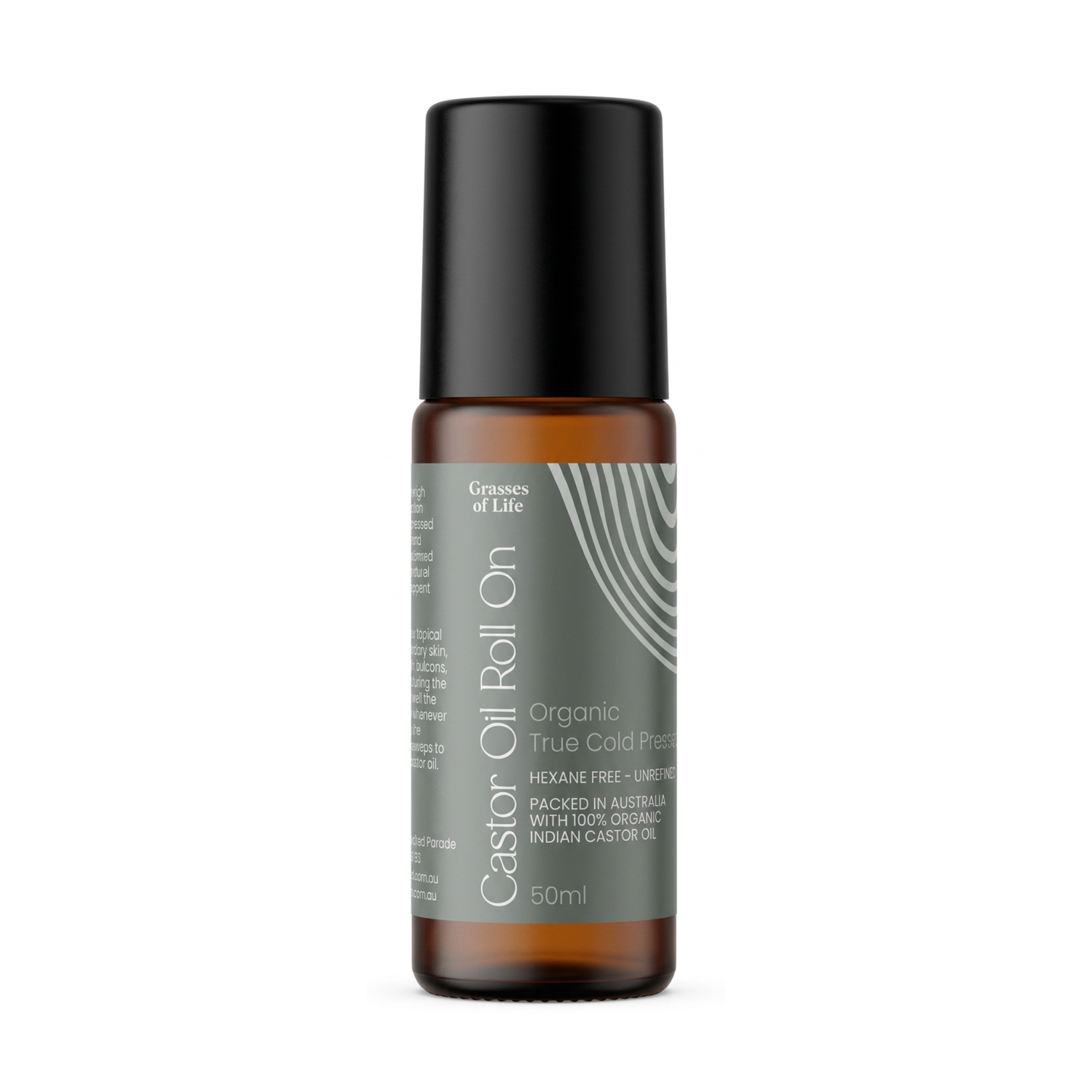 Organic Castor Oil Roll On 50ml (Refillable)
