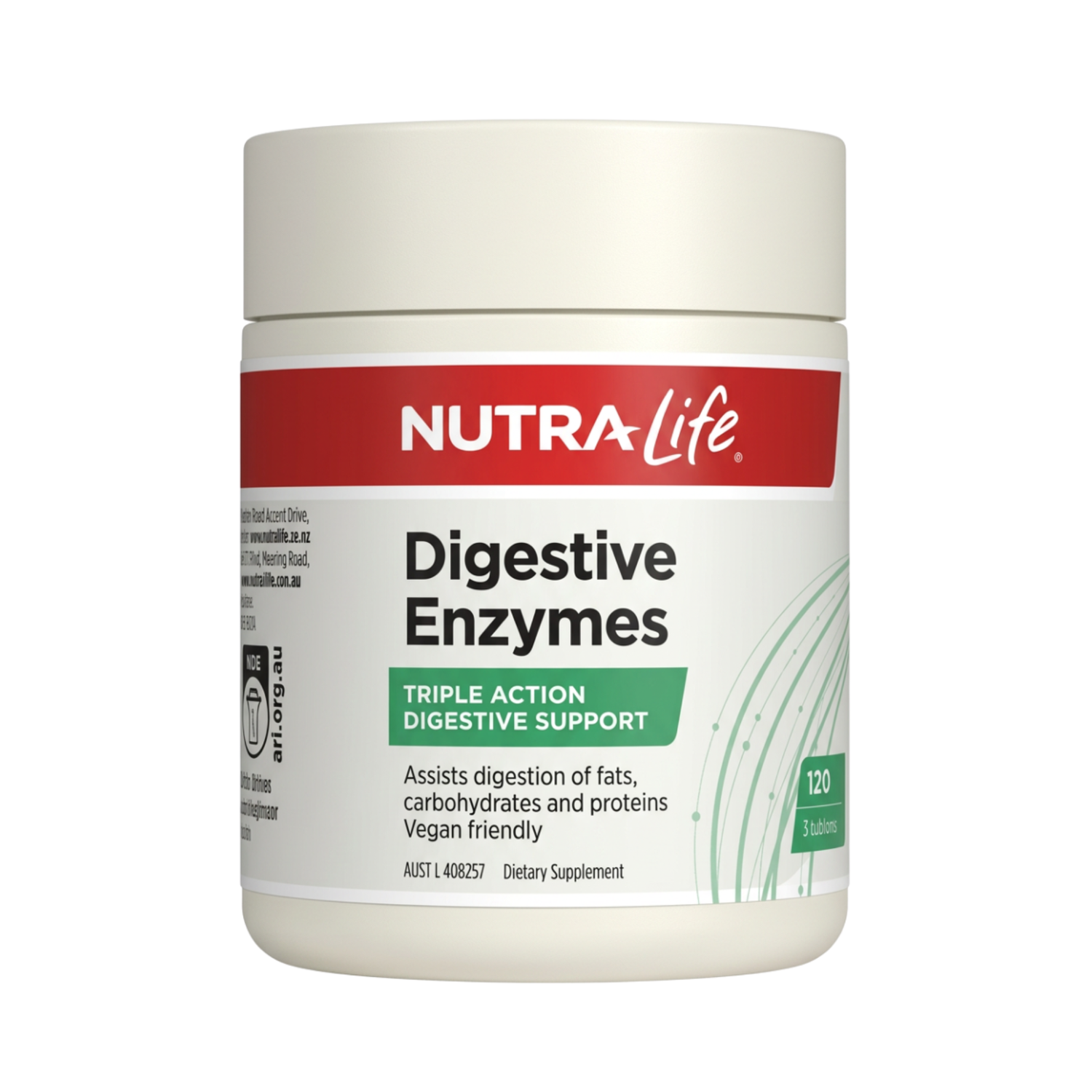 Digestive Enzymes Nutra Life - 120 Capsules