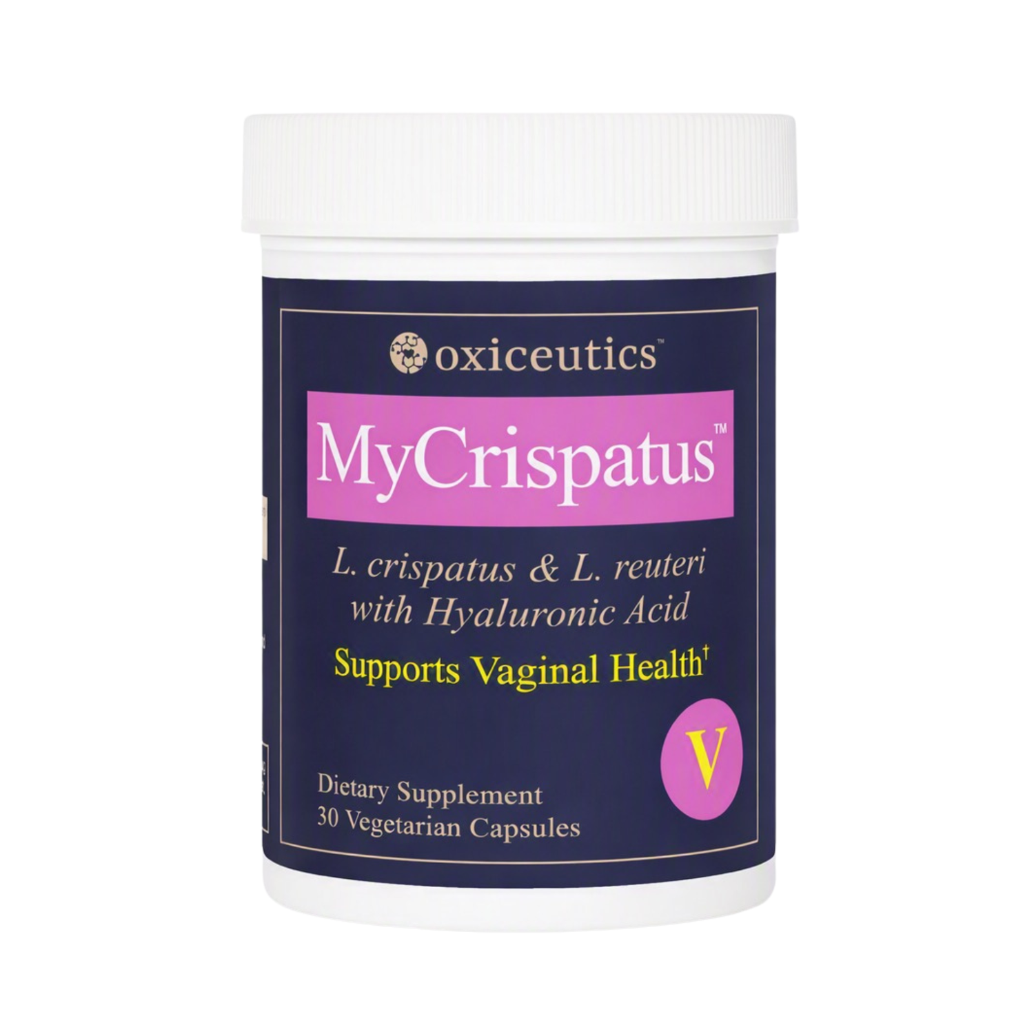 MyCrispatus Lactobacillus Crispatus and L. Reuteri Probiotics plus Hyaluronic Acid